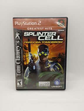 TOM CLANCY'S SPLINTER CELL PANDORA TOMORROW GREATEST HITS - PS2 - W/MANUAL - CIB